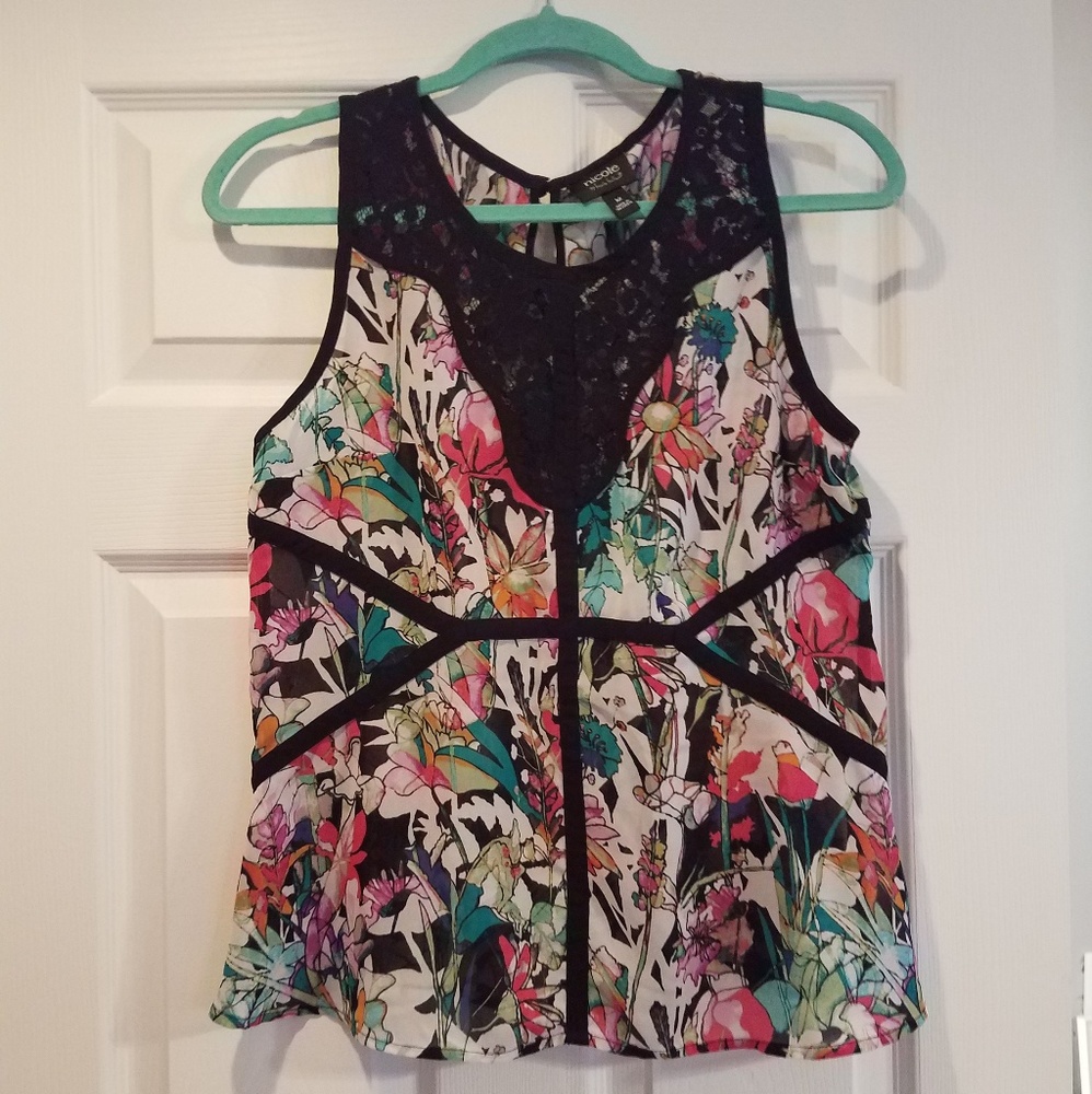 Floral, Flowy Tank Top